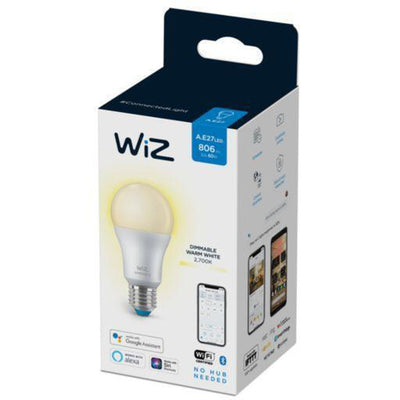 WiZ E27 Lyspære A60 8W Wifi - 2700 Kelvin-Smartpærer E27-WiZ-929002450202-Lightup.no
