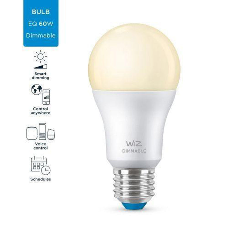 WiZ E27 Lyspære A60 8W Wifi - 2700 Kelvin-Smartpærer E27-WiZ-929002450202-Lightup.no