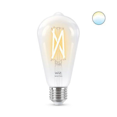 WiZ E27 Lyspære filament A64 6,7W Wifi - Justerbar fargetemperatur 2700-6500 Kelvin-Smartpærer E27-WiZ-929003018601-Lightup.no
