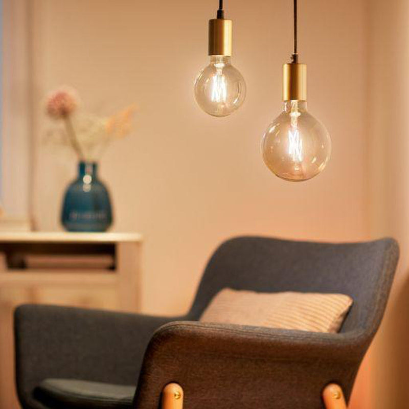 WiZ E27 Lyspære filament G125 6,7W Wifi - Justerbar fargetemperatur 2000-5000 Kelvin-Smartpærer E27-WiZ-929003017901-Lightup.no