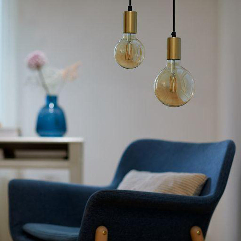 WiZ E27 Lyspære filament G125 6,7W Wifi - Justerbar fargetemperatur 2000-5000 Kelvin-Smartpærer E27-WiZ-929003017901-Lightup.no