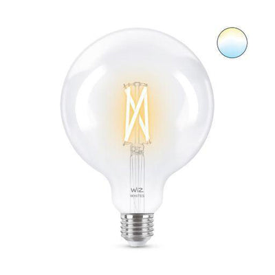 WiZ E27 Lyspære filament G125 6,7W Wifi - Justerbar fargetemperatur 2700-6500 Kelvin-Smartpærer E27-WiZ-929003017801-Lightup.no