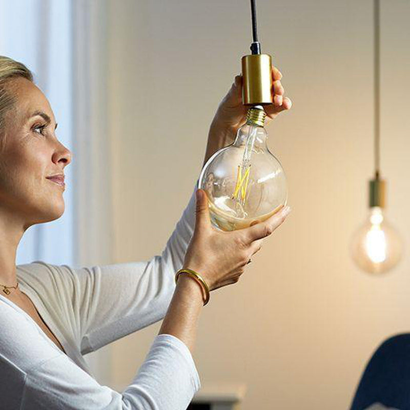 WiZ E27 Lyspære filament G125 6,7W Wifi - Justerbar fargetemperatur 2700-6500 Kelvin-Smartpærer E27-WiZ-929003017801-Lightup.no