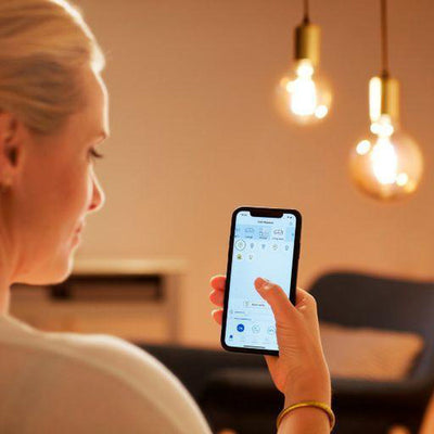 WiZ E27 Lyspære filament G125 6,7W Wifi - Justerbar fargetemperatur 2700-6500 Kelvin-Smartpærer E27-WiZ-929003017801-Lightup.no