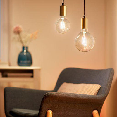WiZ E27 Lyspære filament G125 6,7W Wifi - Justerbar fargetemperatur 2700-6500 Kelvin-Smartpærer E27-WiZ-929003017801-Lightup.no