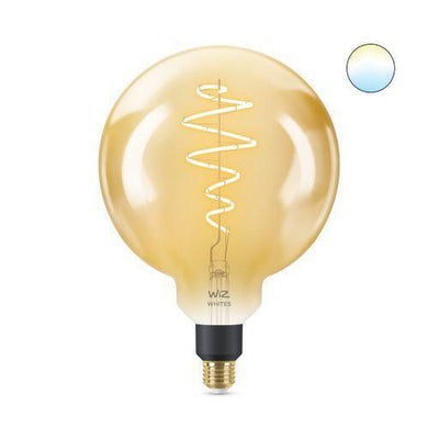 WiZ E27 Lyspære filament G200 6,5W Wifi - Justerbar fargetemperatur 2000-5000 Kelvin-Smartpærer E27-WiZ-929002419301-Lightup.no
