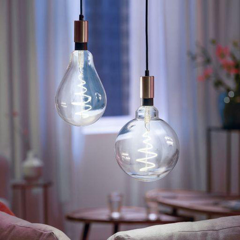 WiZ E27 Lyspære filament G200 6,5W Wifi - Justerbar fargetemperatur 2000-5000 Kelvin-Smartpærer E27-WiZ-929002419301-Lightup.no