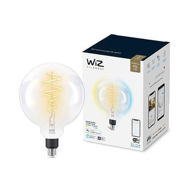 WiZ E27 Lyspære filament G200 6,5W Wifi - Justerbar fargetemperatur 2700-6500 Kelvin-Smartpærer E27-WiZ-929002419201-Lightup.no