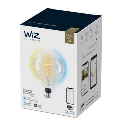 WiZ E27 Lyspære filament G200 6,5W Wifi - Justerbar fargetemperatur 2700-6500 Kelvin-Smartpærer E27-WiZ-929002419201-Lightup.no