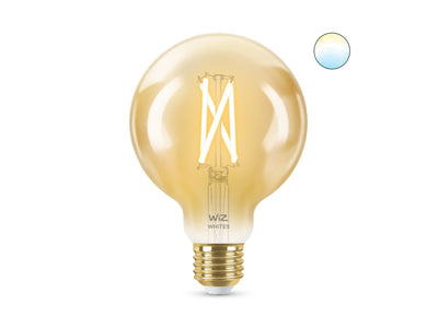 WiZ E27 Lyspære filament G95 6,7W Wifi - Justerbar fargetemperatur 2000-5000 Kelvin-Smartpærer E27-WiZ-929003018301-Lightup.no