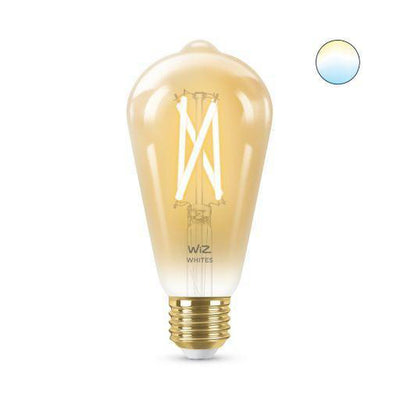 WiZ E27 Lyspære filament St64 6,7W Wifi - Justerbar fargetemperatur 2000-5000 Kelvin-Smartpærer E27-WiZ-929003018701-Lightup.no