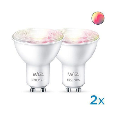 WiZ GU10 Lyspære 4,9W Wifi - Fullfarge 2 pakning-LED-pære GU10-WiZ-929002448432-Lightup.no