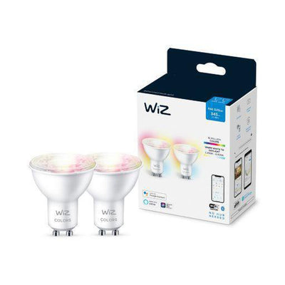WiZ GU10 Lyspære 4,9W Wifi - Fullfarge 2 pakning-LED-pære GU10-WiZ-929002448432-Lightup.no