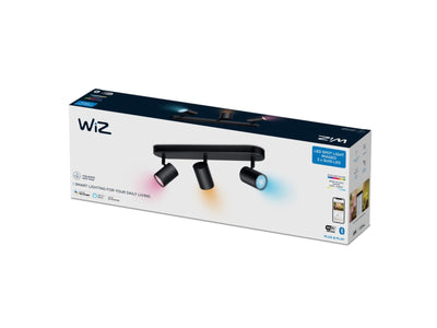 WiZ Smart Imageo 3 lys spot 3x5W 2700-6500K RGB Fullfarge Wîfi - Svart-Taklamper-WiZ-929002659201-Lightup.no