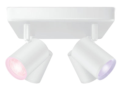WiZ Smart Imageo 4 lys spot 4x5W 2700-6500K RGB Fullfarge Wîfi - Hvit-Taklamper-WiZ-929003211201-Lightup.no