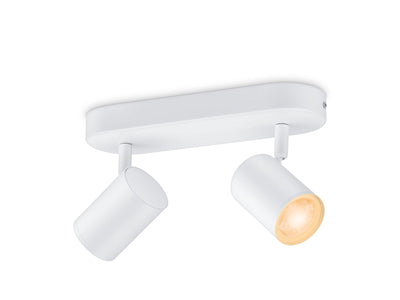 WiZ Smart Imageo dobbel spot 2x5W 2700-6500K RGB Fullfarge Wîfi - Hvit-Taklamper-WiZ-929002658801-Lightup.no