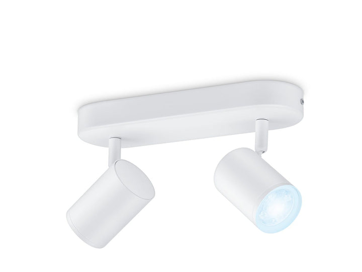 WiZ Smart Imageo dobbel spot 2x5W 2700-6500K Wîfi - Hvit-Taklamper-WiZ-929002658201-Lightup.no