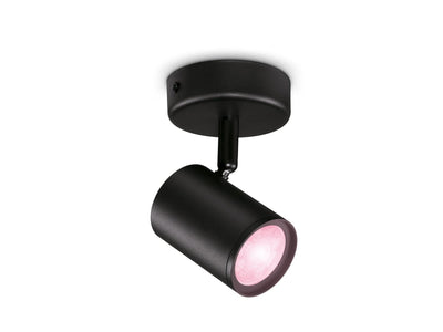 WiZ Smart Imageo enkelt spot 5W 2700-6500K RGB Fullfarge Wîfi - Svart-Taklamper-WiZ-929002659001-Lightup.no