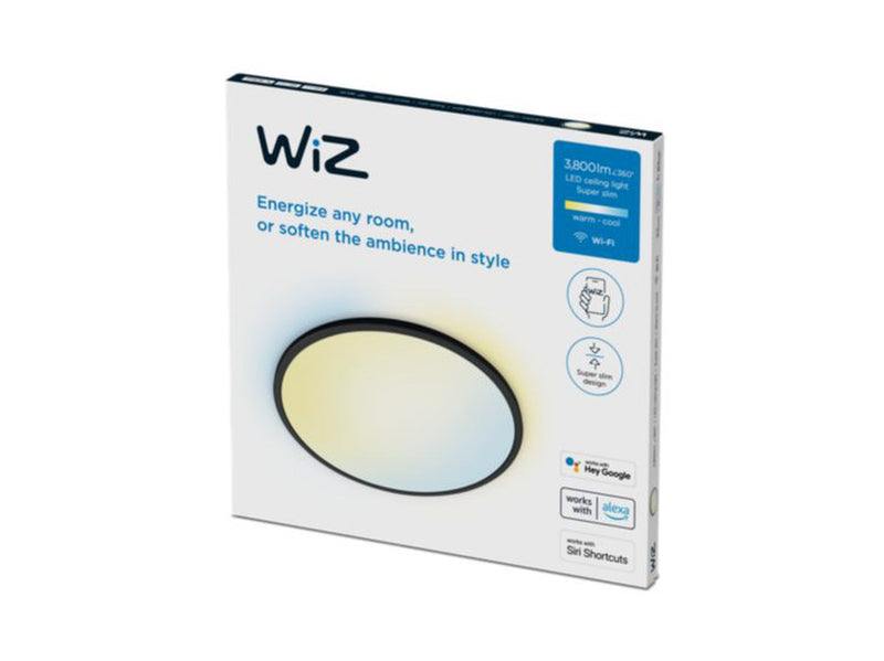 WiZ Smart Superslim taklampe 32W 2700-6500K 55 cm Wîfi - Svart-Taklamper-WiZ-929003227001-Lightup.no