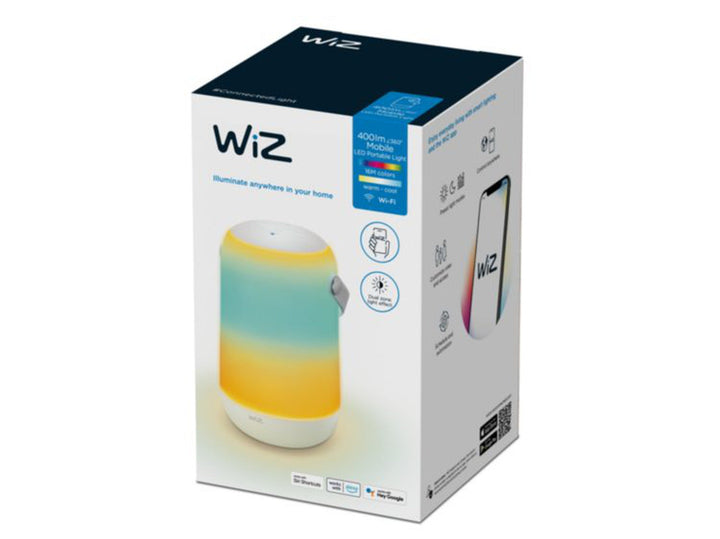 WiZ Smart bordlampe 13,5W 2700-6500K RGB Farge Wîfi - Hvit-Bordlamper-WiZ-929003211501-Lightup.no