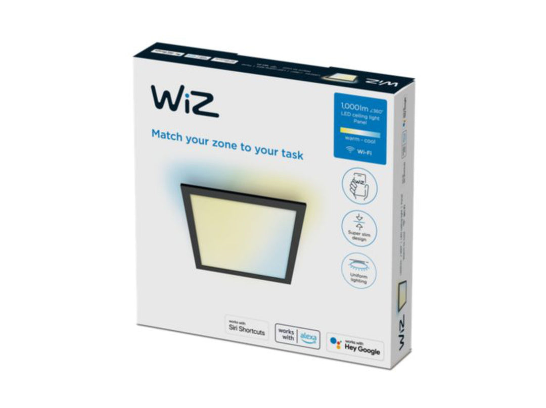 WiZ Smart taklampe 12W 2700-6500K 30x30 cm Wîfi - Svart-Taklamper-WiZ-929003241901-Lightup.no