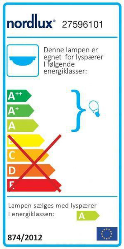 Works taklampe IP65 LED 2x18W-Utebelysning taklampe-Nordlux-27596101-Lightup.no