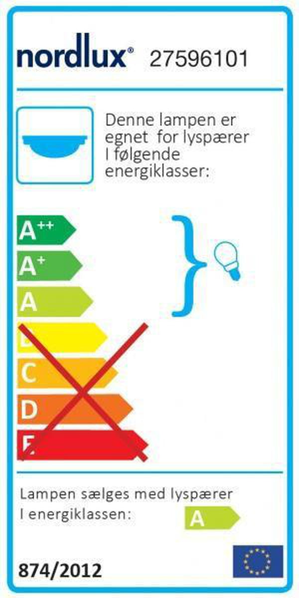 Works taklampe IP65 LED 2x18W-Utebelysning taklampe-Nordlux-27596101-Lightup.no