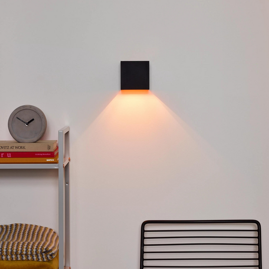 Xio square vegglampe opp/ned-Vegglamper-Lucide-Svart-LC09217/04/30-Lightup.no