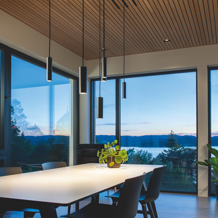 Zip Tube Mini Pendel 17W LED 3000K-Takpendler-Sg Armaturen As-Svart-3203677-Lightup.no